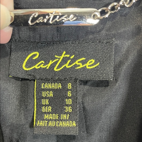 Cartise Chic Black and Bronze Burnout Velvet Patterned Blazer - Picture 3 of 11